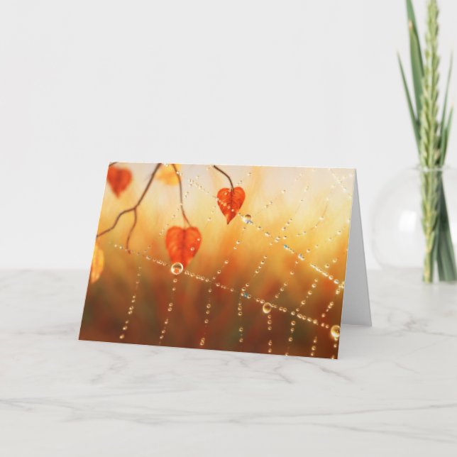 Edelsteine einer Herbstvormittkarte Karte (Vorderseite)