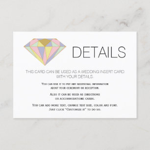 Edelsteine für die geometrische Edelsteine Begleitkarte