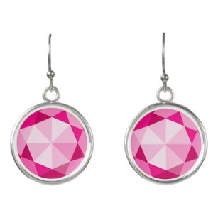 Edelsteine-Ohrringe aus rosa Edelsteinen Ohrringe