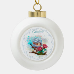 Edelsteine-Schneeflocke Gerahmte Ornament