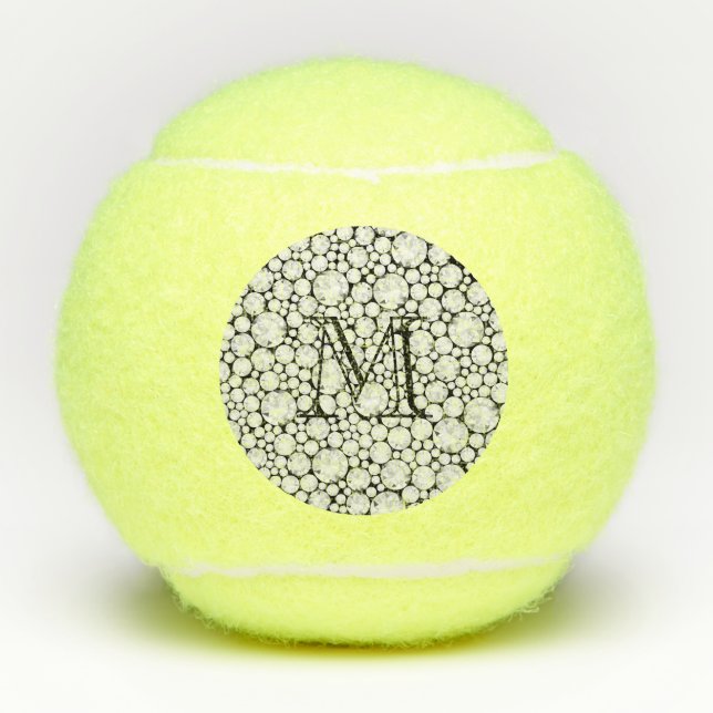 Edelsteine Tennis Ball Glam Erstplattung Diamanten (Vorderseite)