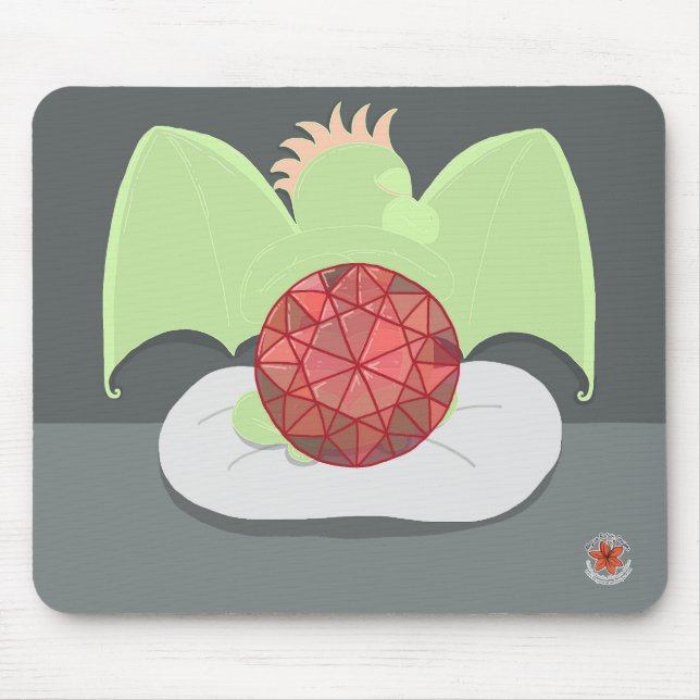 Edelsteine und Drachen Juli-Mauspad Mousepad (Vorne)