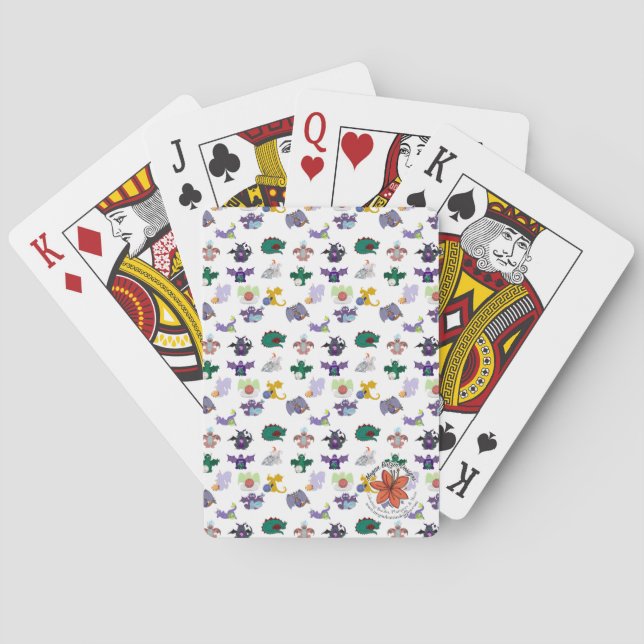 Edelsteine und Drachen Klassische Spielkarten (Rückseite)