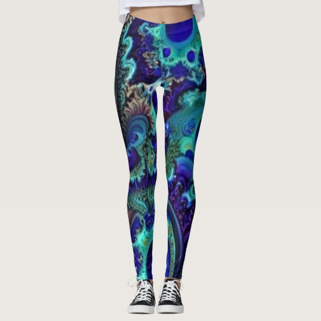 Edelsteine und Federn2 Leggings (Vorderseite)