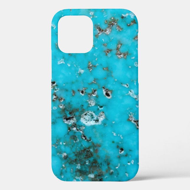 Edelsteinserie - Schönes Türkis Case-Mate iPhone Hülle (Rückseite)