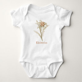 Edelweiss Baby Vintag Floral Watercolor Strampler