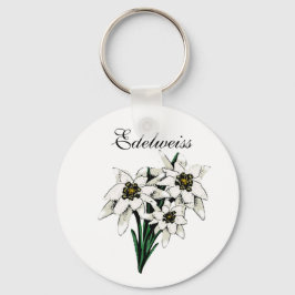Edelweiss-Blume Schlüsselanhänger