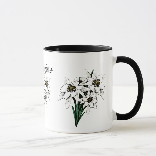 Edelweiss-Blume Tasse (Rechts)