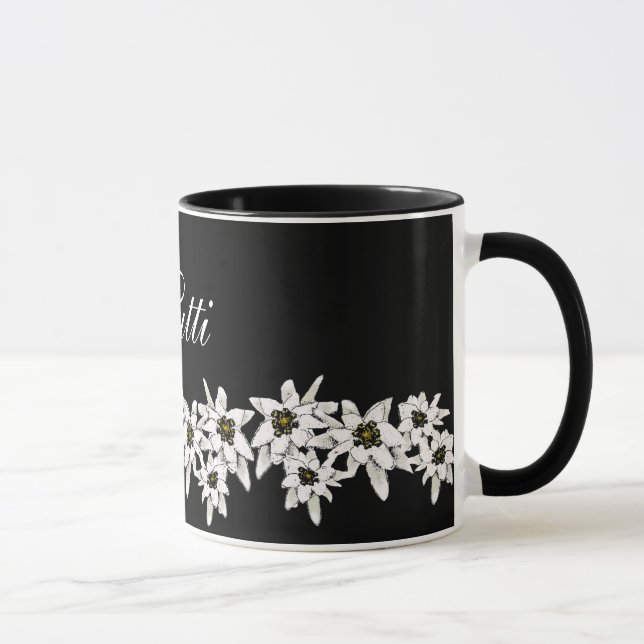 Edelweiss Blume Tasse (Rechts)