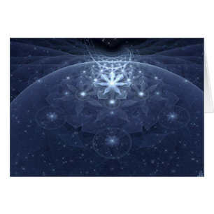 Edelweiss Blumen-Fraktal-Kunst