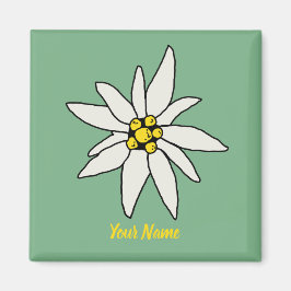 Edelweiss Chalet Blume Retro Huts Vintag Alm Magnet