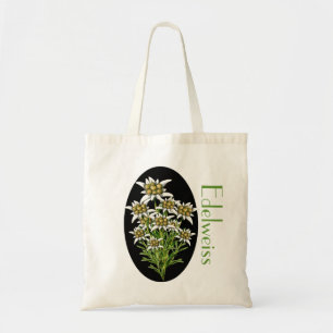 Edelweiss Floral Custom Tote Bag Tragetasche