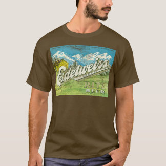 Edelweiss Ritz Bier eingestelltes Brauerei-Logo T-Shirt