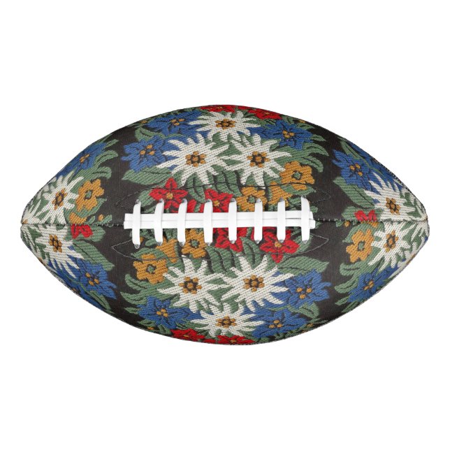 Edelweiss Schweizer alpine Blume Football (Vorderseite)