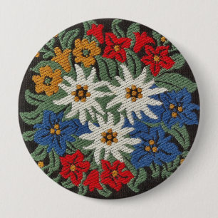 Edelweiss Schweizer Blume Button