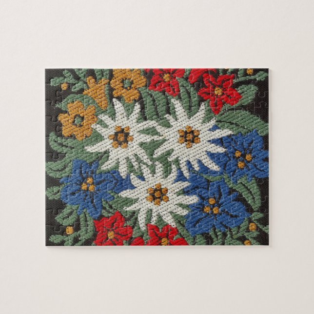 Edelweiss Schweizer Blume Puzzle (Horizontal)