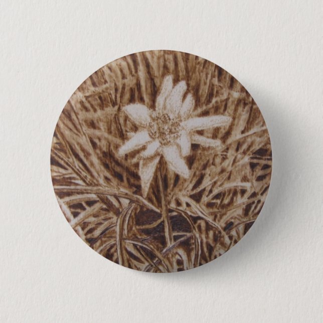 Edelweiss - Stella Alpina Button (Vorderseite)
