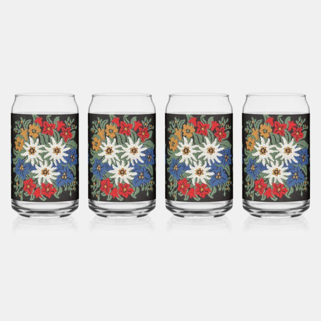 Edelweiss Swiss Alpine Flower Dosenglas (Links)