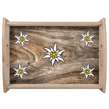 Edelweiss Wood Grosses Serviertablett