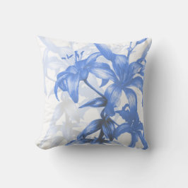 "Eden blue lilies" Kissen der feinen Kunst