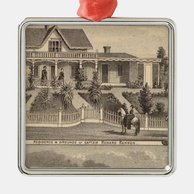 Eden Landing, Barron Wohnsitz, Lager Silbernes Ornament (Vorne)