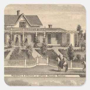 Eden-Landung, Barron Wohnsitz, Lager Quadratischer Aufkleber