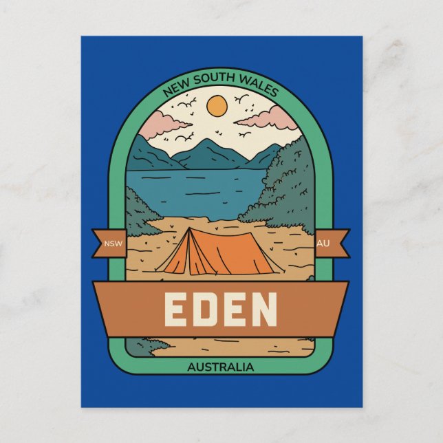Eden NSW Australien Postkarte (Vorderseite)