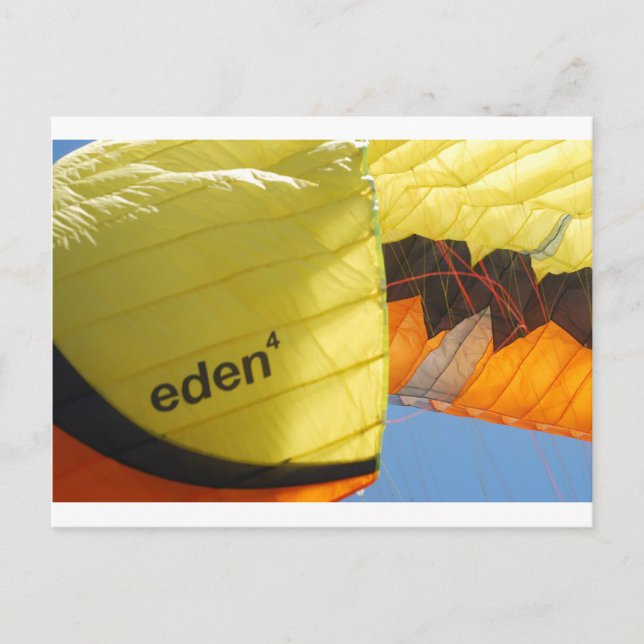 Eden Parachute Postkarte (Vorderseite)