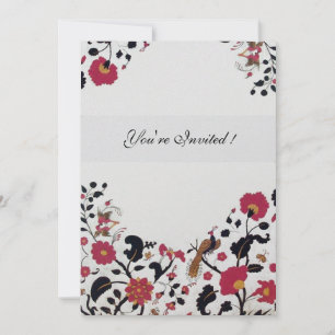 EDEN , Rot, Schwarz und Weiß Einladung