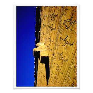 Edfu Temple Hieroglyphics Fotodruck