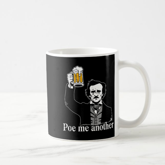 Edgar Allan E Me Another Raven Nevermore Gothic Gi Kaffeetasse (Rechts)