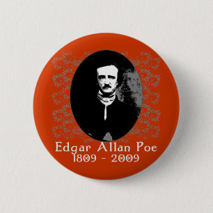 Edgar Allan Poe 1809-2009 Jubiläums T-Shirt Button