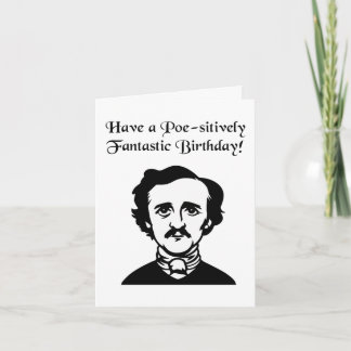 Edgar Allan Poe Birthday  Karte