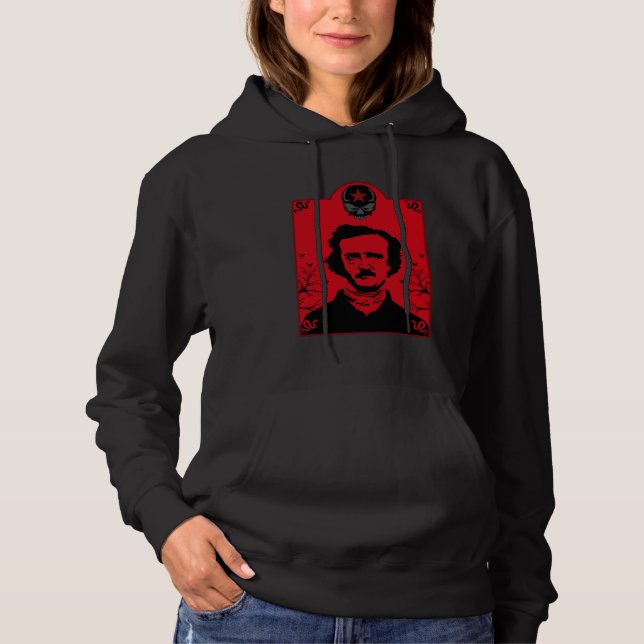 Edgar Allan Poe Black Raven Hoodie (Vorderseite)