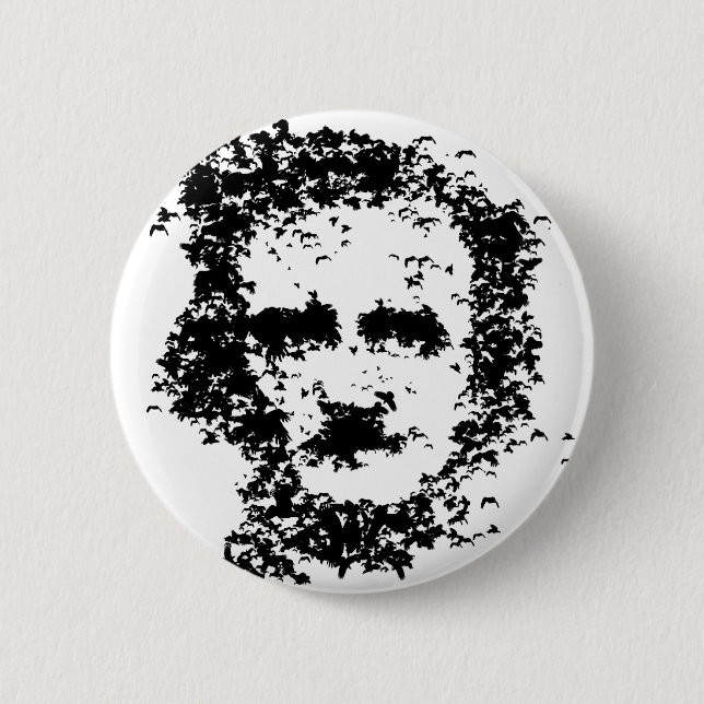 Edgar Allan Poe Button (Vorderseite)