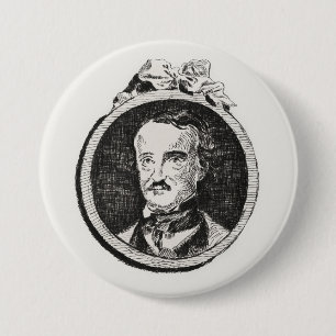 Edgar Allan Poe Button