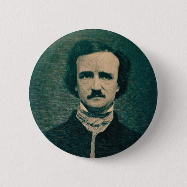 Edgar Allan Poe Button (Vorderseite)