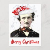 Edgar Allan Poe Christmas Hat Snowflake