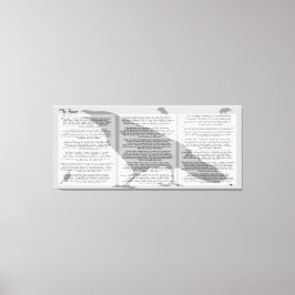 Edgar Allan Poe Das Raven-ganze Gedicht Leinwanddruck