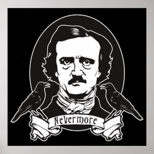 Edgar Allan Poe-Druck Poster