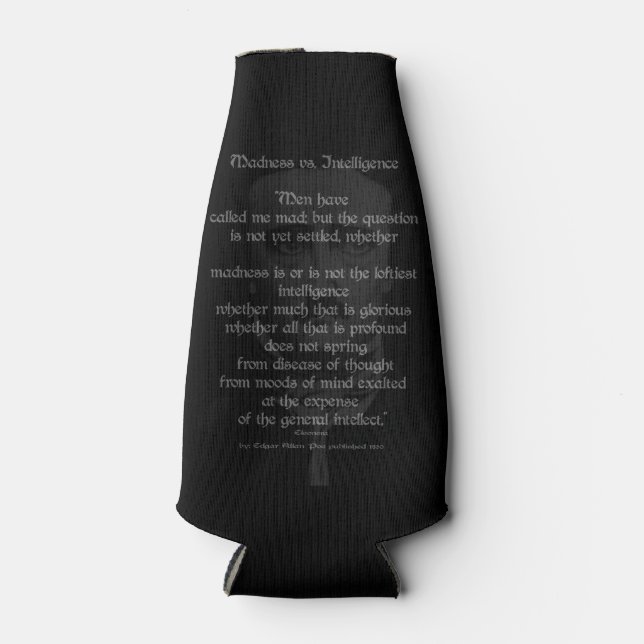 Edgar Allan Poe Flaschenkühler (Vorderseite)