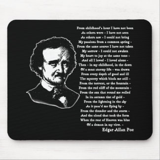 Edgar Allan Poe-Gedicht ALLEIN Mousepad