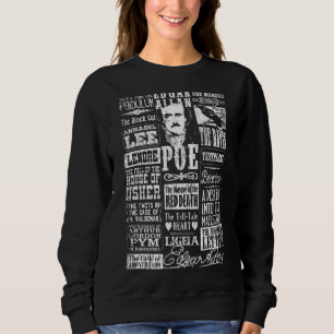Edgar Allan Poe Gedichte Zitate Raven Literatur Sweatshirt