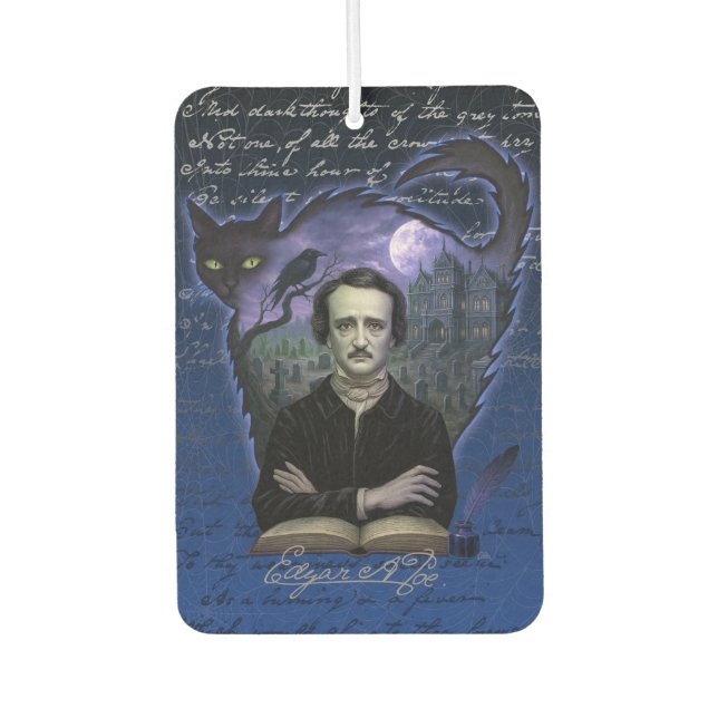 Edgar Allan Poe Gothic Autolufterfrischer (Vorderseite)