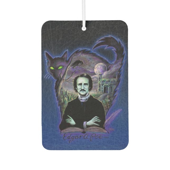 Edgar Allan Poe Gothic Autolufterfrischer (Vorderseite)