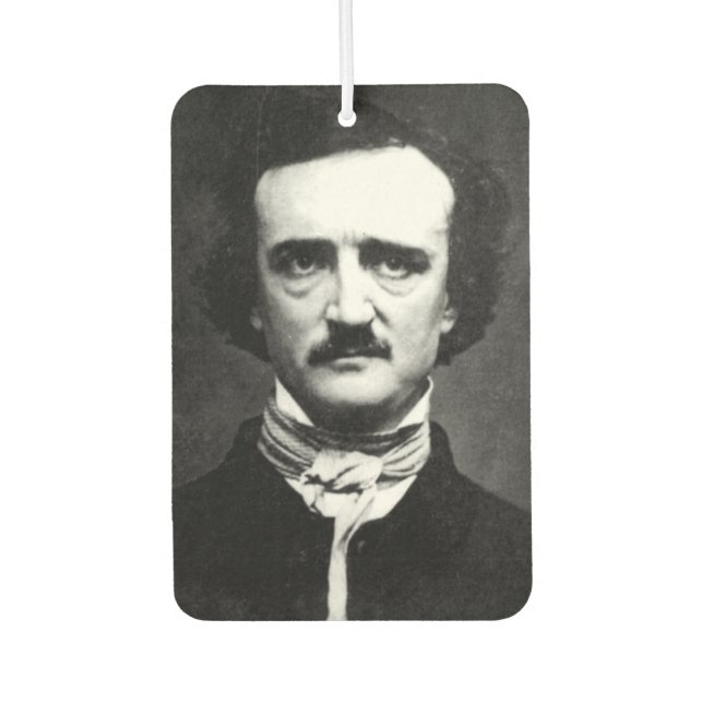 Edgar Allan Poe Gothic Car Air Freshener Autolufterfrischer (Vorderseite)