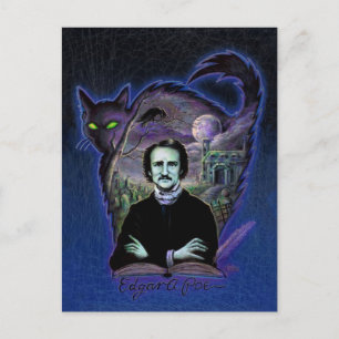Edgar Allan Poe Gothic Postkarte