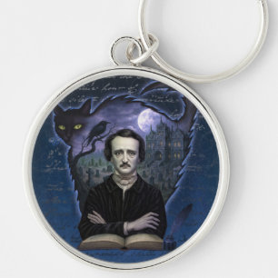 Edgar Allan Poe Gothic Raven Kunst-Schlüsselanhäng Schlüsselanhänger