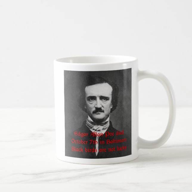 Edgar Allan Poe Haiku-Tasse Kaffeetasse (Rechts)