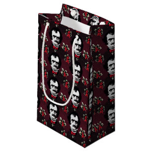 Edgar Allan Poe & Holly-Jolly Mistletoe Goth Bag Kleine Geschenktüte
